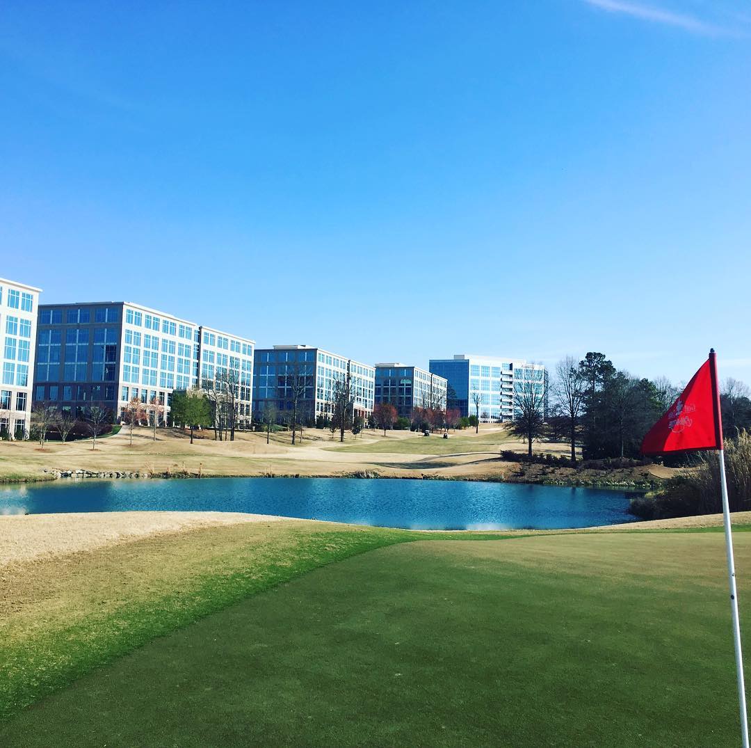 Awesome weather and #golf @ballantynehotel today