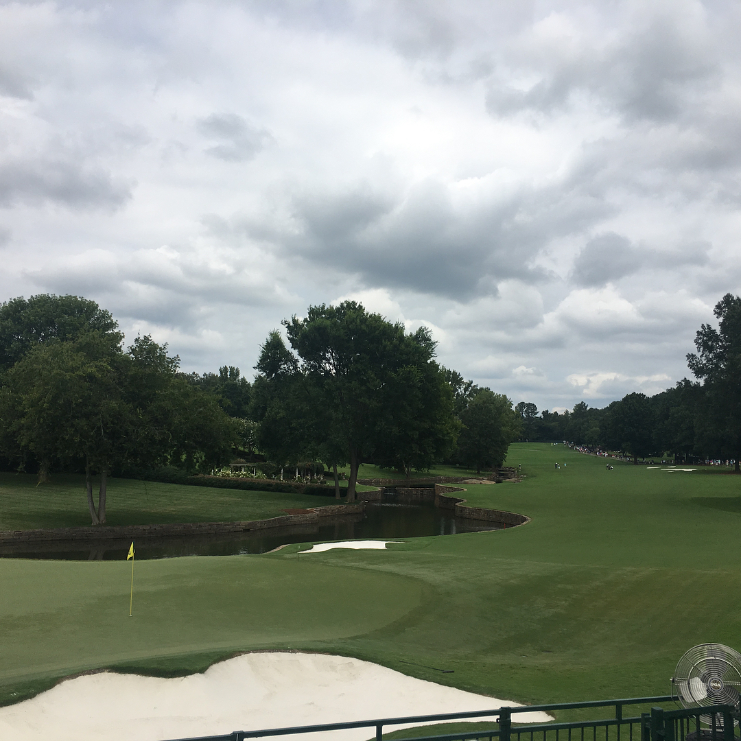 Great day out @PGAChampionship in my #hometown #wednesday #packed