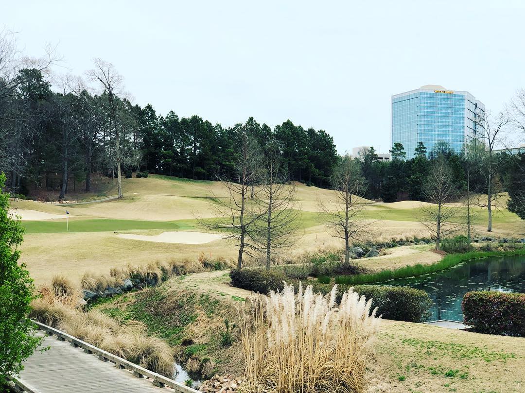 View of the 17th hole @ballantynehotel #latergram #golf