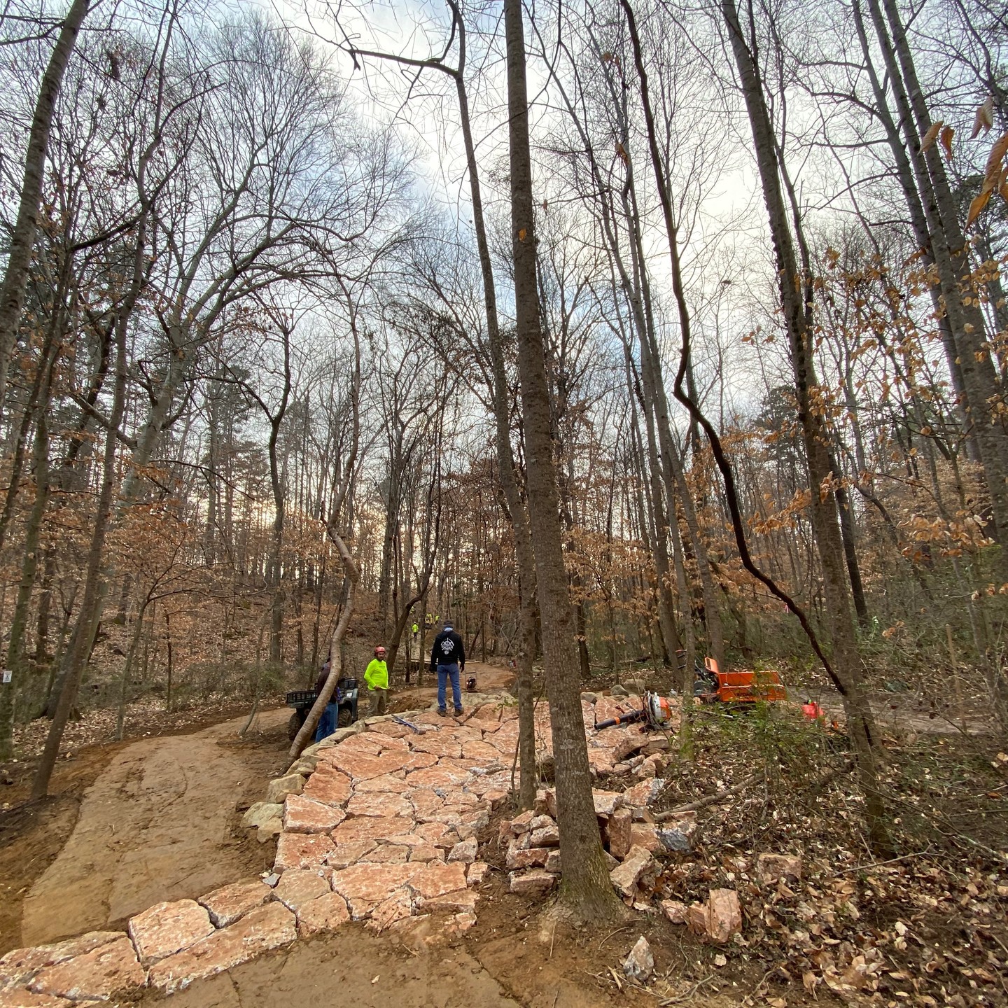 Rocky Branch Park Trail Trail Updates - Phase 1 well underway and the the Green level trail 