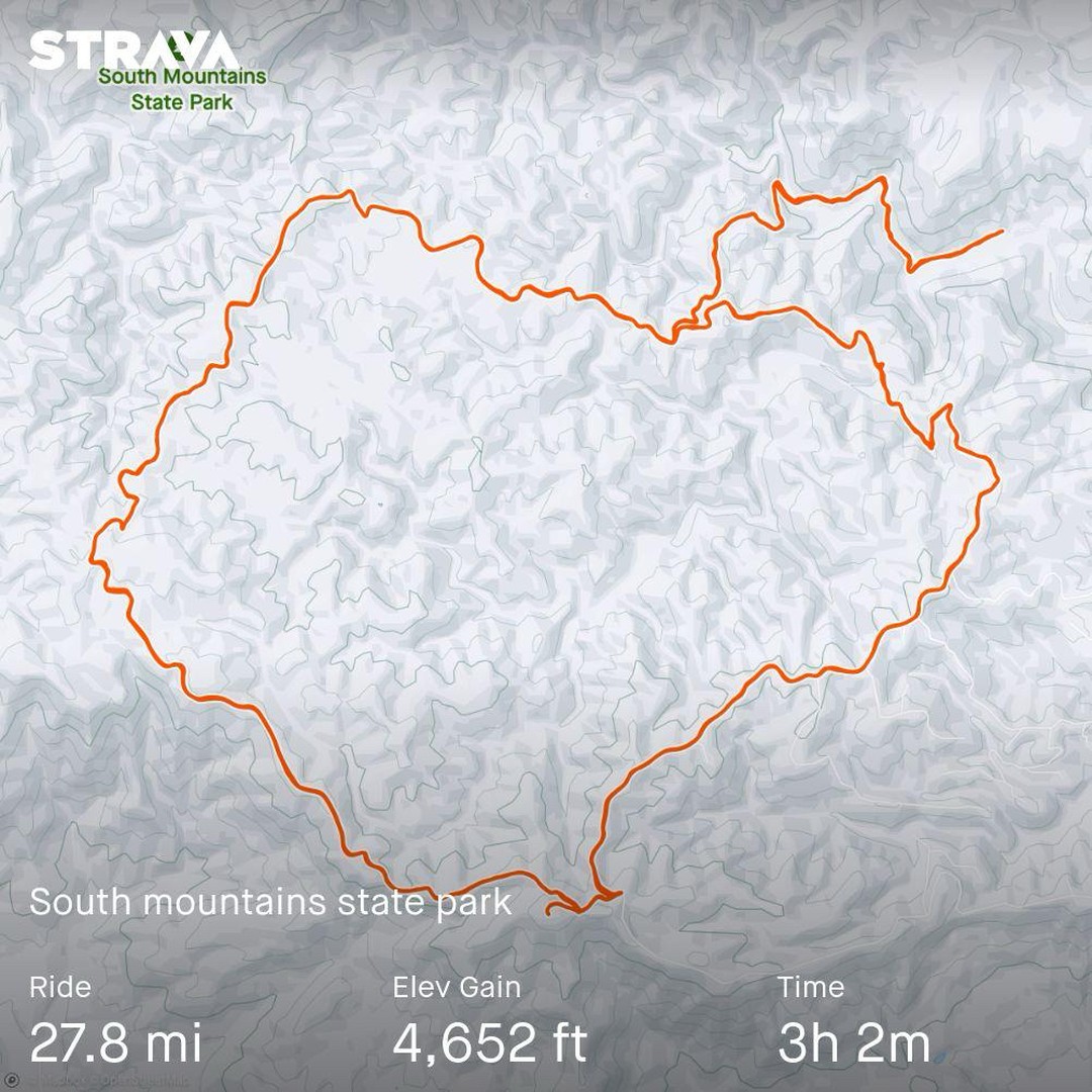 A random visit to South Maintains State Park to check out the trails. Some solid climbing and great 