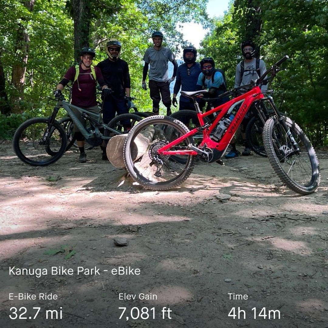 Fun day @ride_kanuga bike park - on a eBike for the first time!