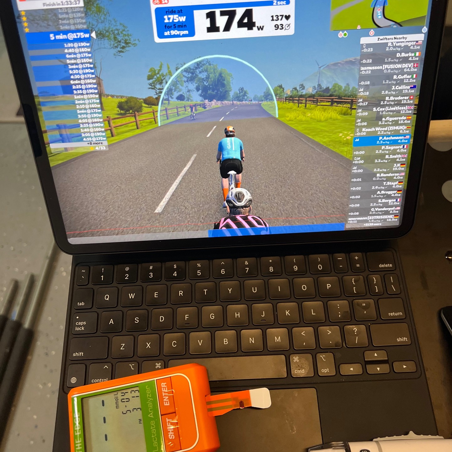 #Lactate testing ...