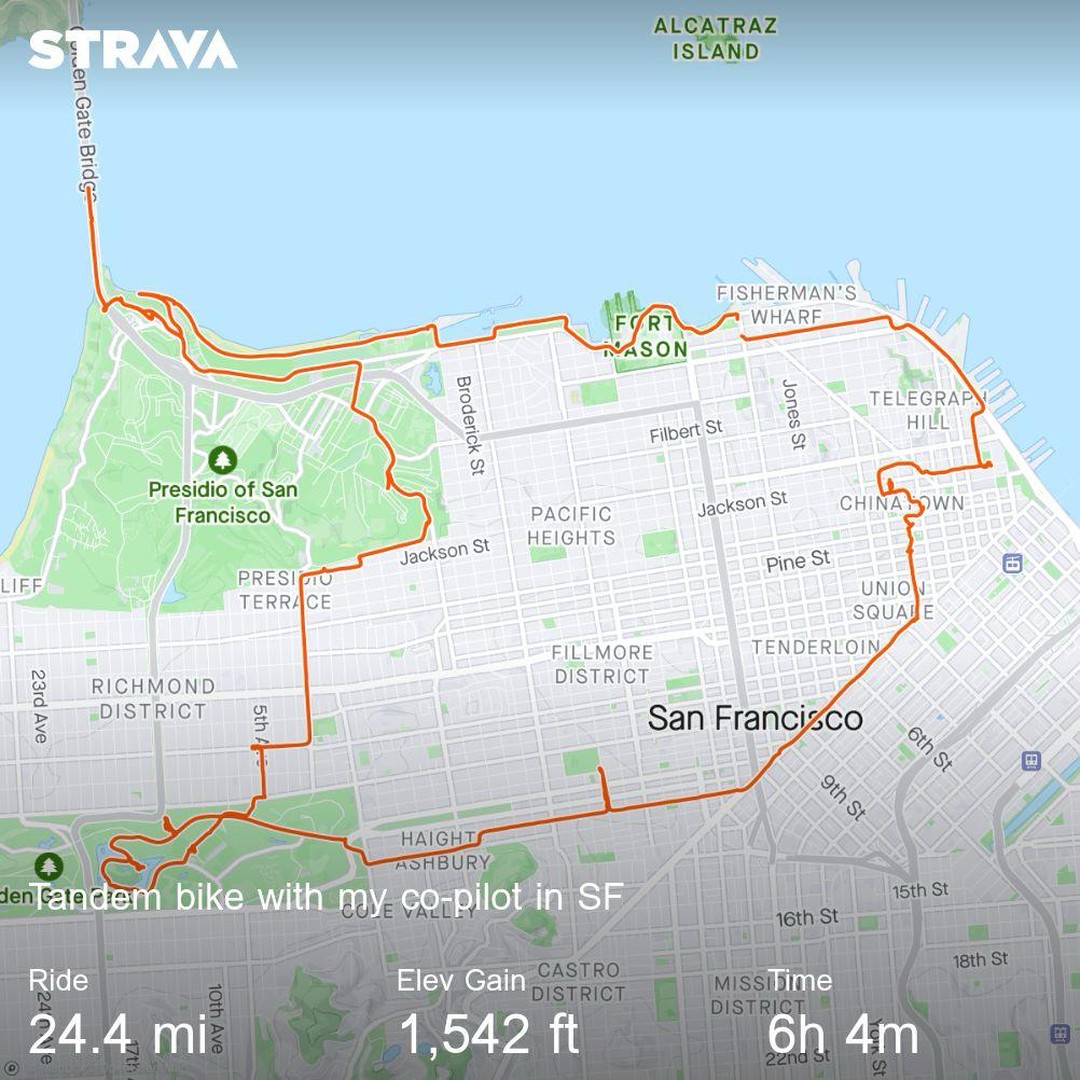 Tandem cruising with the family!