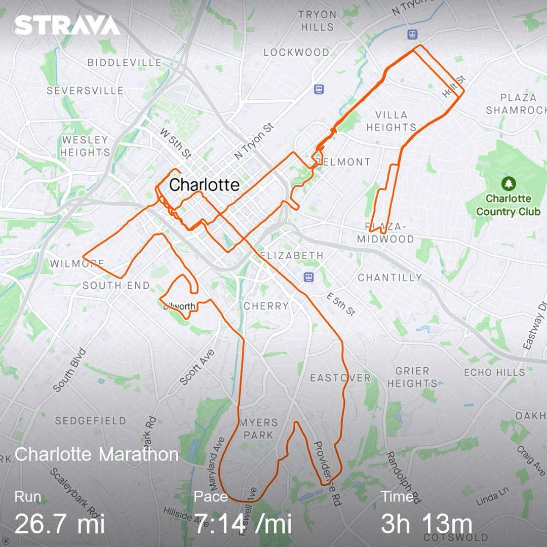 #2022 @charlottemarathon - first running race I have taken part in and it was a really unique and en