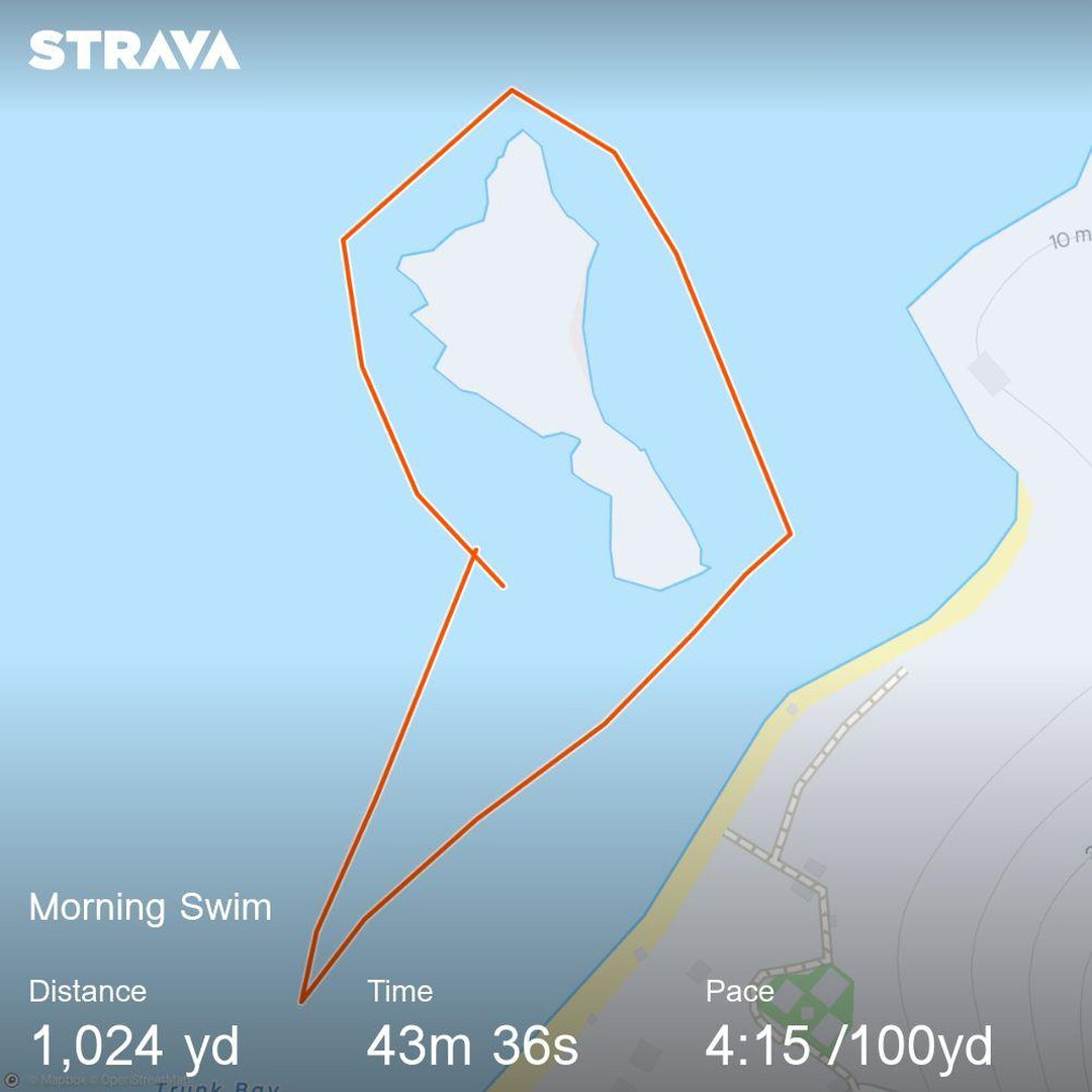 Open water swim around this rock? in St. John