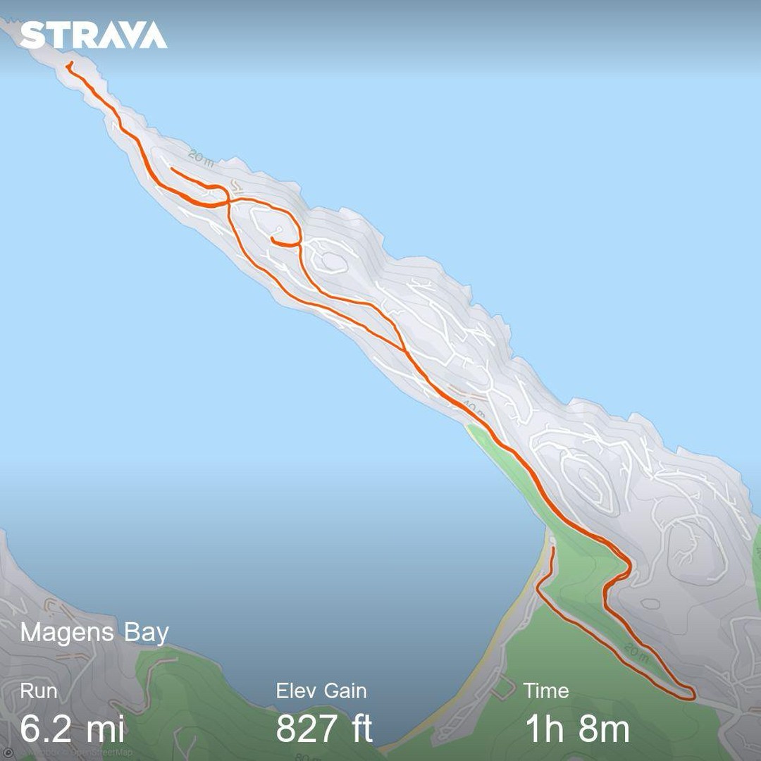A hilly but beautiful run in Magens Bay, St. Thomas