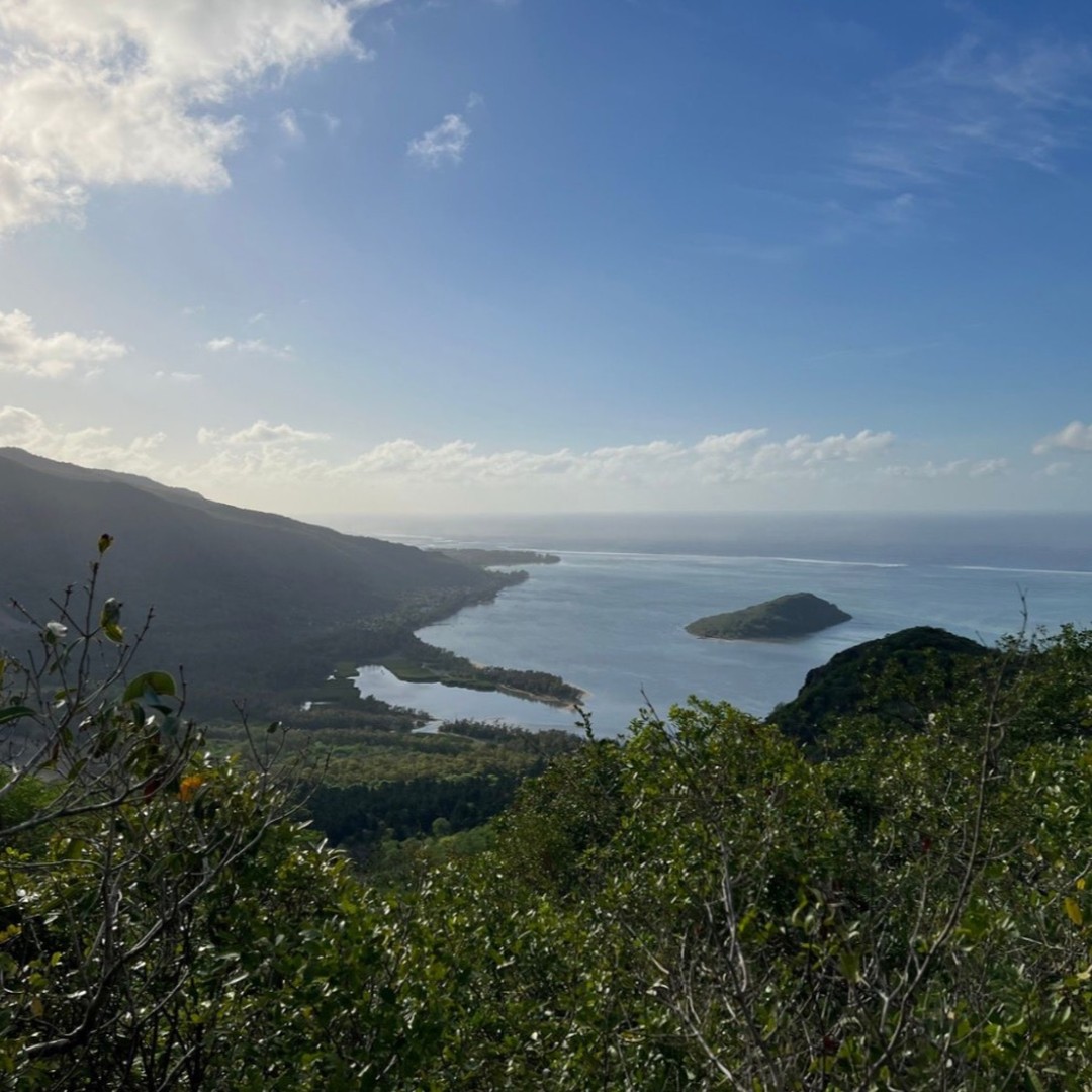 A trail run up to Le Morne Brabant