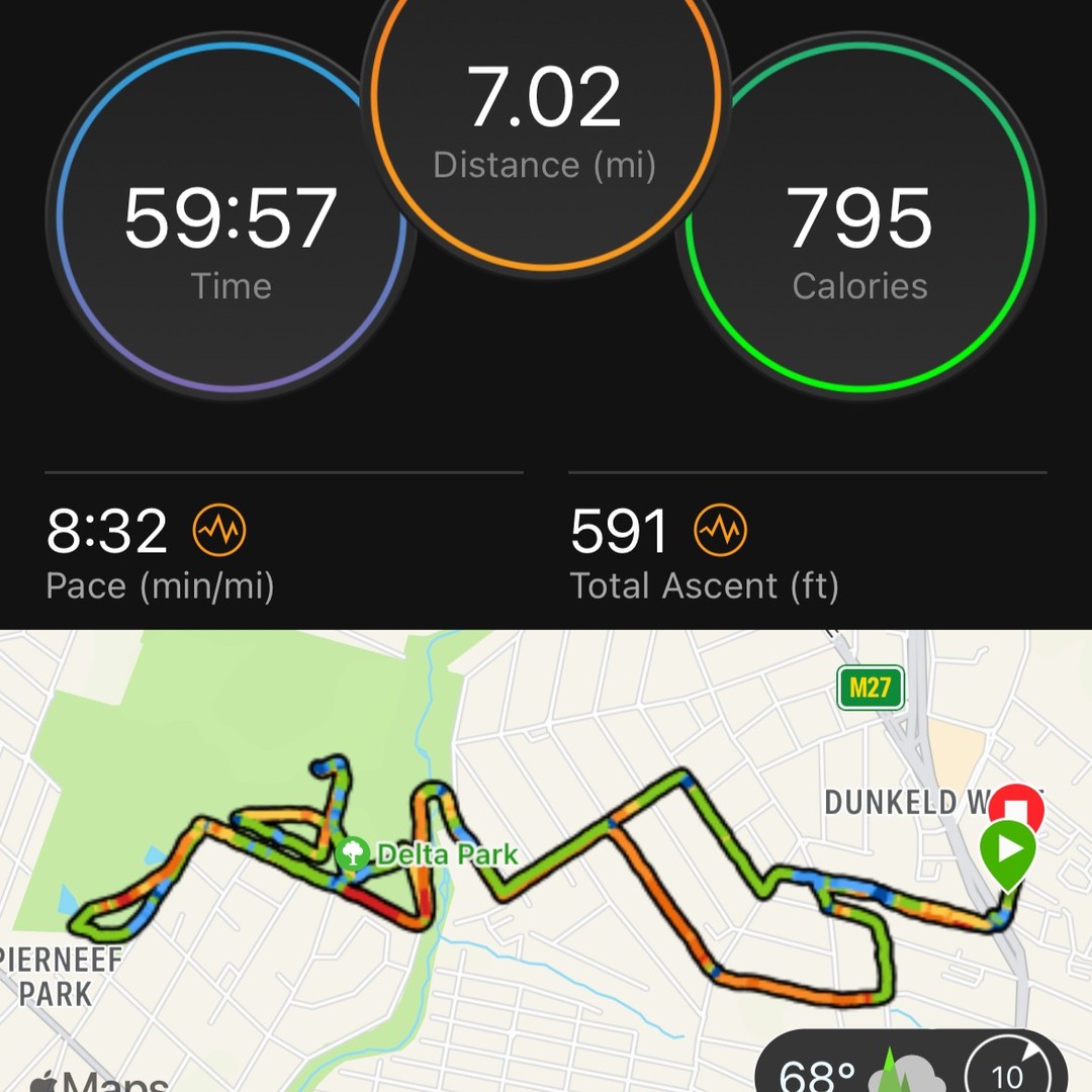 Run to overcome the #jetlag and 24 Hours of Travel to #SouthAfrica - explored Delta Park in Johannes