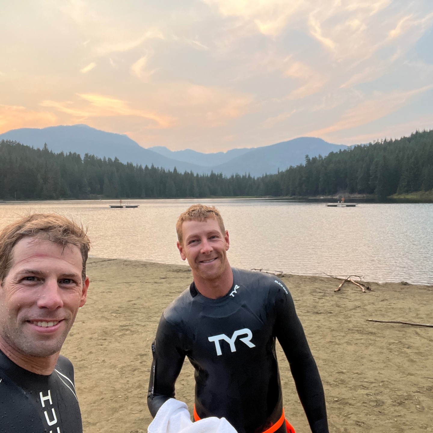 Lost Lake swim with Wes!