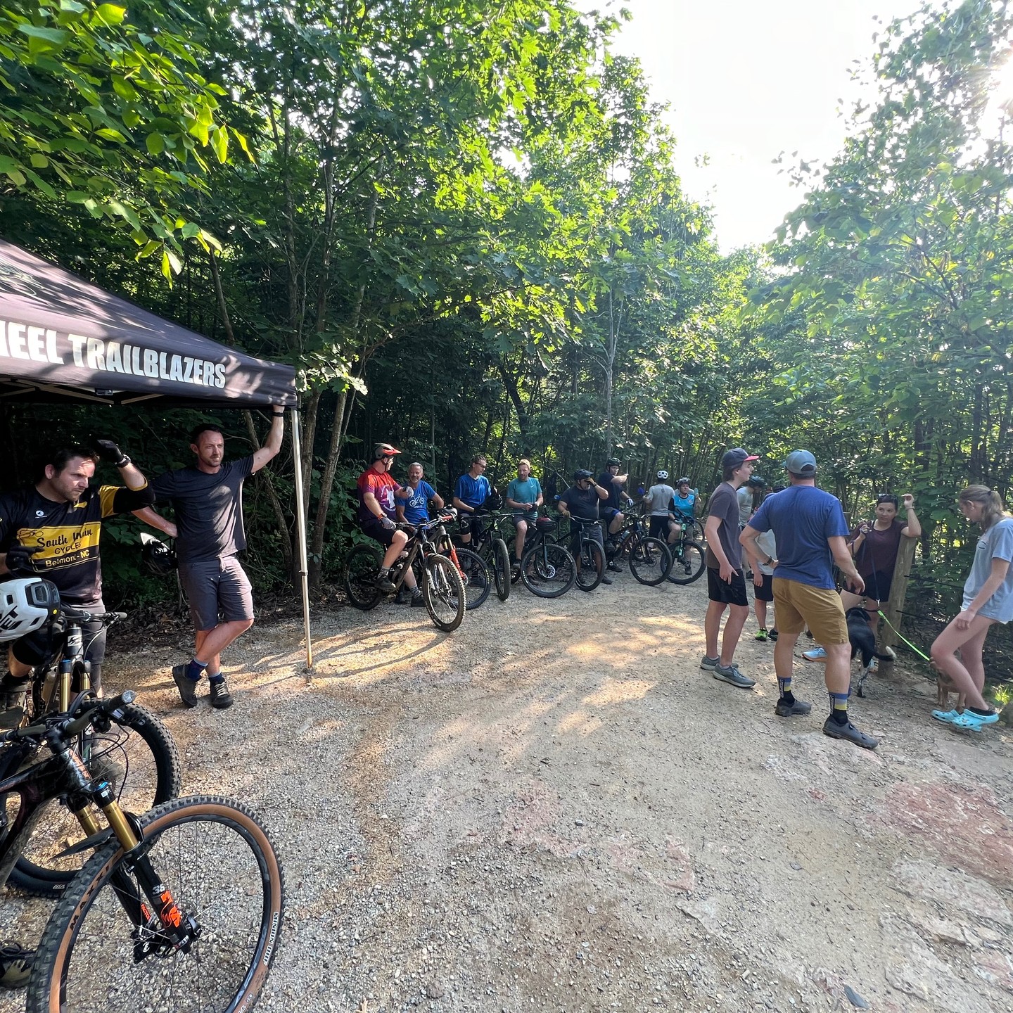 The final trail opening @rockybranchpark_nc - 