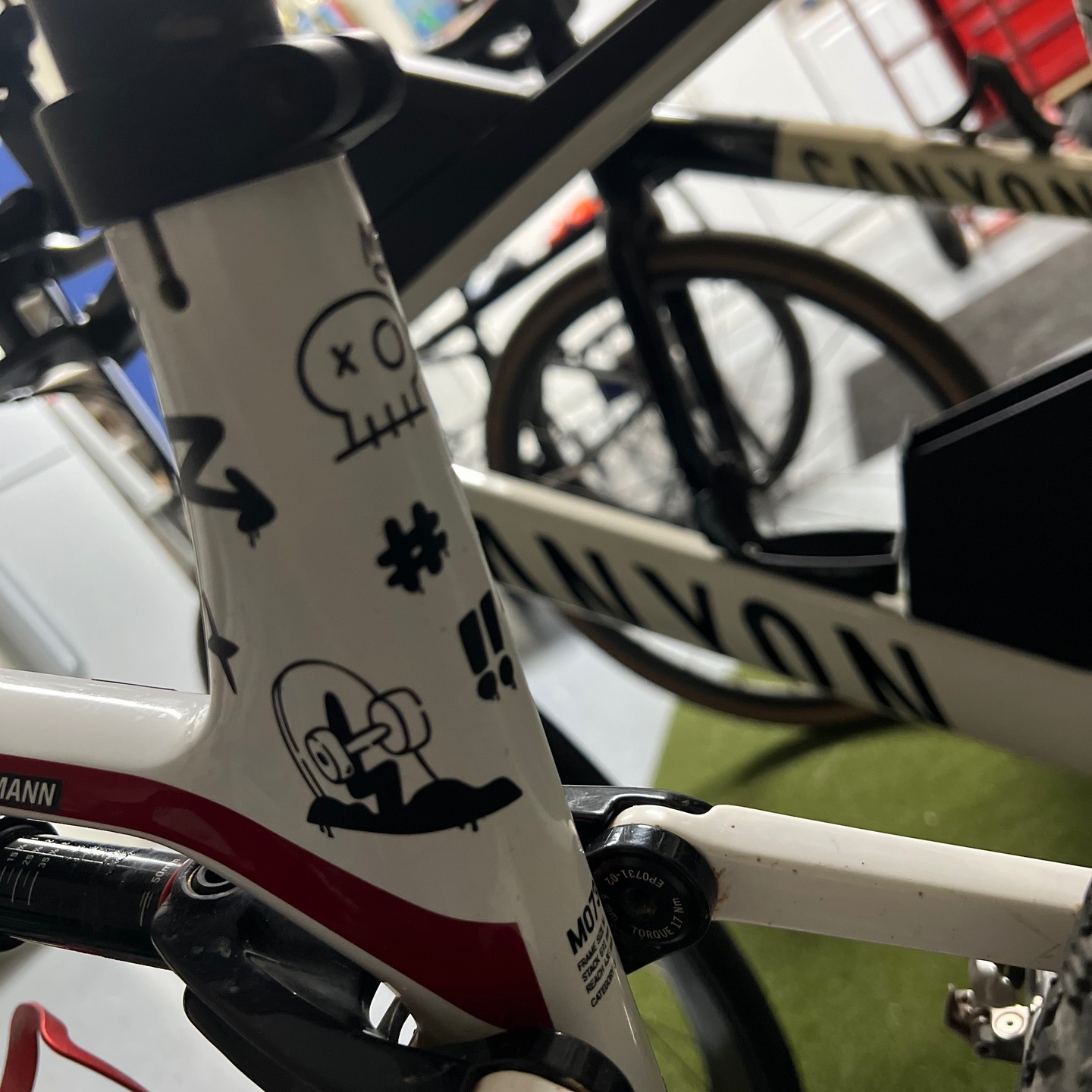 #personalizing my bikes a little ... #RIP #Peace #Shaka #Slay