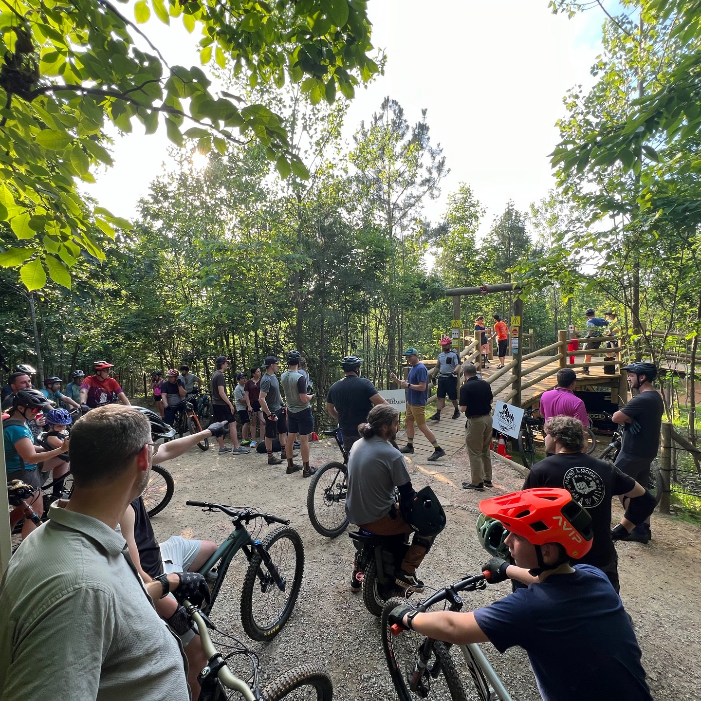 The final trail opening @rockybranchpark_nc - 