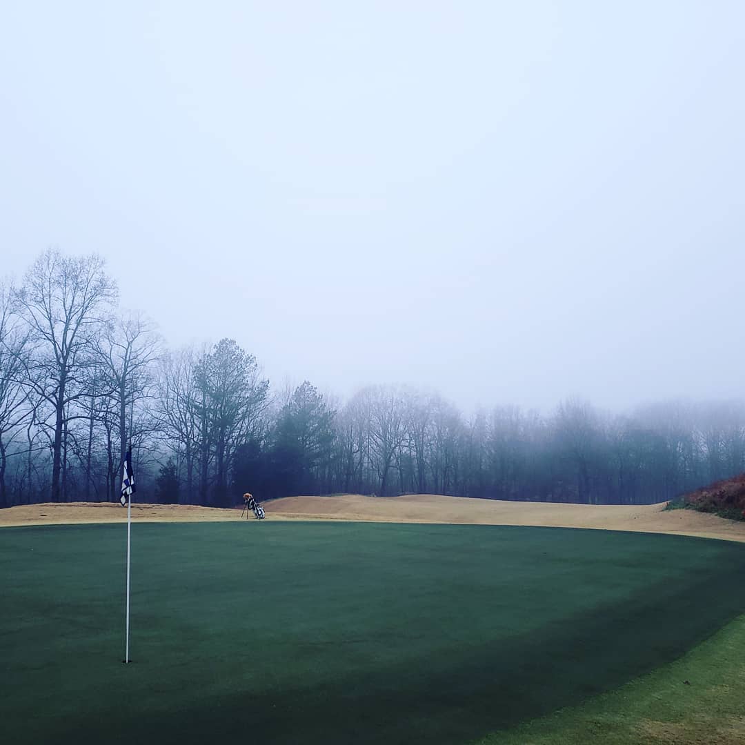 Late evening walk, #birdie on #1 but too wet to play :( ⛳🌧🏊‍♂️ #golfaddict #golfedout