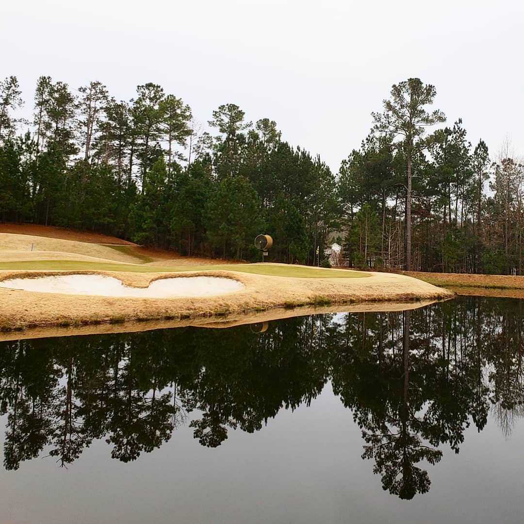 Perfect weather and conditions (for winter) @carolinalakesgolfcourse #15 #golf